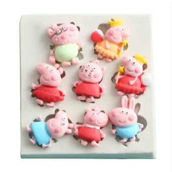 Peppa Pig George Cartoon Baking Mold Tool Making Chocolate Candy Tool Silicone Fondant Cookware Decoration2
Peppa Pig George Cartoon Baking Mold Tool Making Chocolate Candy Tool Silicone Fondant Cookware Decoration2