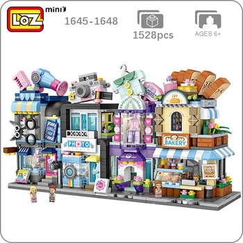 LOZ City Street Bakery Hair Salon Photo Studio Couture Clothing Bread Shop Store 3D Model Mini Blocks Small Building Toy no Box
LOZ City Street Bakery Hair Salon Photo Studio Couture Clothing Bread Shop Store 3D Model Mini Blocks Small Building Toy no Box