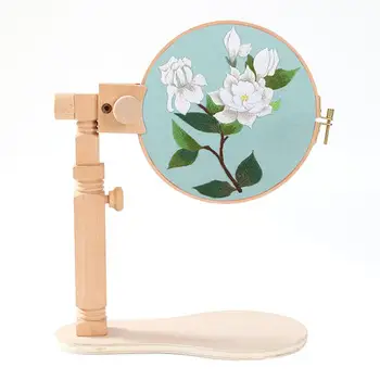 Wooden Embroidery Lap Frame Round Stand Adjustable Cross Stitch Rack Desktop Embroidery Frame Durable For Learner Universal
Wooden Embroidery Lap Frame Round Stand Adjustable Cross Stitch Rack Desktop Embroidery Frame Durable For Learner Universal