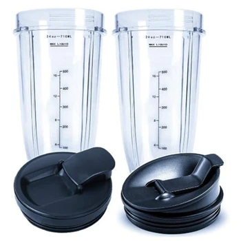 24Oz Replacement Cups with 2 Sealing Caps to Go Lid for BL450,BL480,BL490,BL640,BL642,BL680 for Ninja Auto IQ Series
24Oz Replacement Cups with 2 Sealing Caps to Go Lid for BL450,BL480,BL490,BL640,BL642,BL680 for Ninja Auto IQ Series