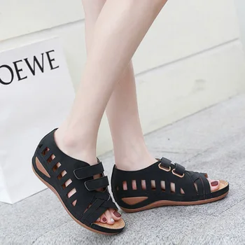 2020 Summer Wedges Sandals Women Shoes Thick Sole Casual Women Sandals Soft Ladies Summer Holiday Shoes A2332 
2020 Summer Wedges Sandals Women Shoes Thick Sole Casual Women Sandals Soft Ladies Summer Holiday Shoes A2332