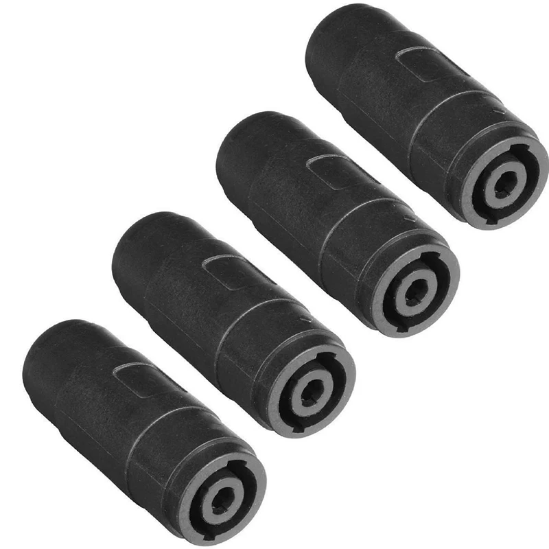 4pcs New 4 Pin Black Speaker Cable Connector Adapters Coupling Adapter Connection Professional Speaker
4pcs New 4 Pin Black Speaker Cable Connector Adapters Coupling Adapter Connection Professional Speaker