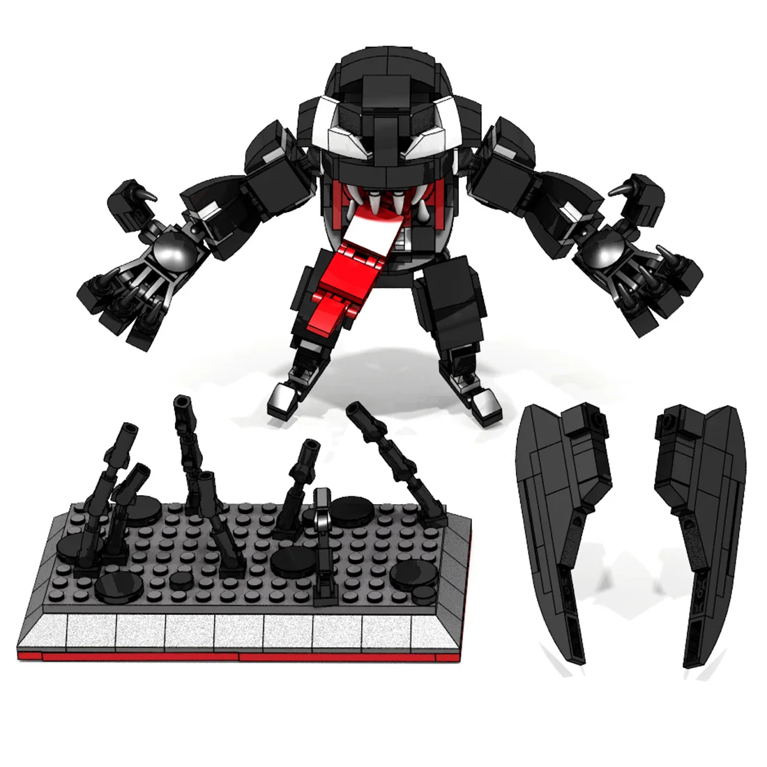 514Pcs STEM MOC Deadly Guardian Mecha Model with Platform and Hand Blade Small Particle Building Blocks Educational Toy Set
514Pcs STEM MOC Deadly Guardian Mecha Model with Platform and Hand Blade Small Particle Building Blocks Educational Toy Set