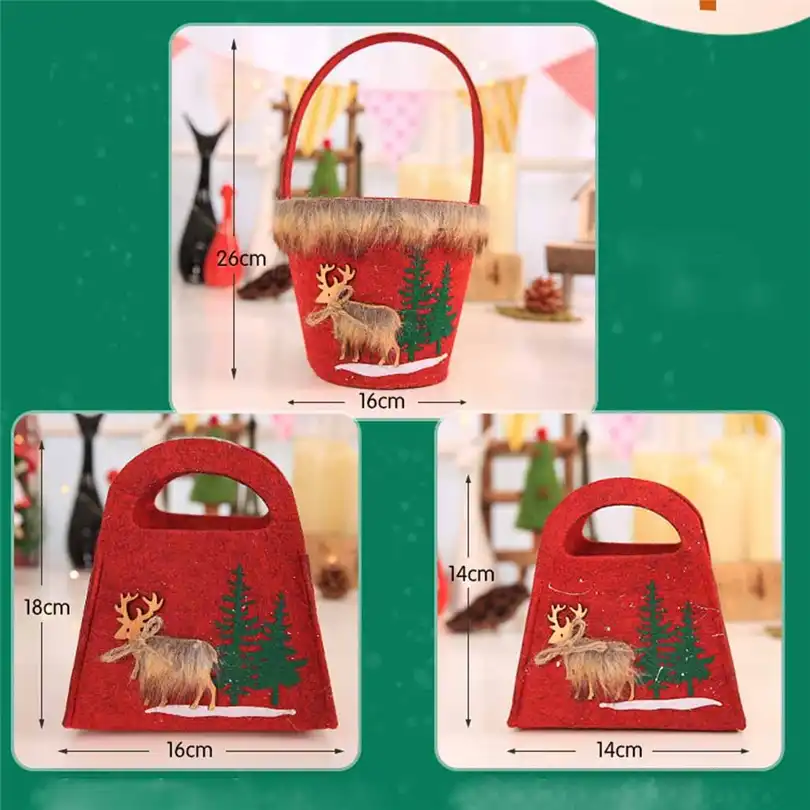 christmas gift bags non-woven candy tote pefect gift bags for