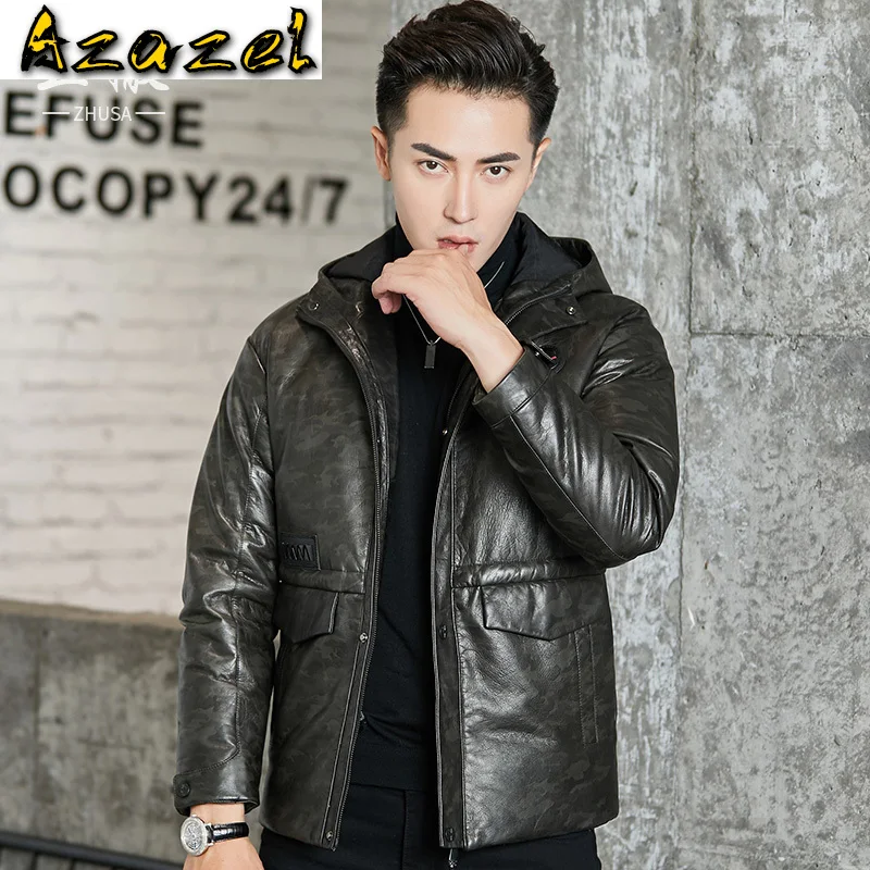Azazel Genuine Leather Jacket Man Thick Men's Winter Coat Hooded Down Jackets Sheepskin Clothing Male Ropa De Hombre LXR545
Azazel Genuine Leather Jacket Man Thick Men's Winter Coat Hooded Down Jackets Sheepskin Clothing Male Ropa De Hombre LXR545