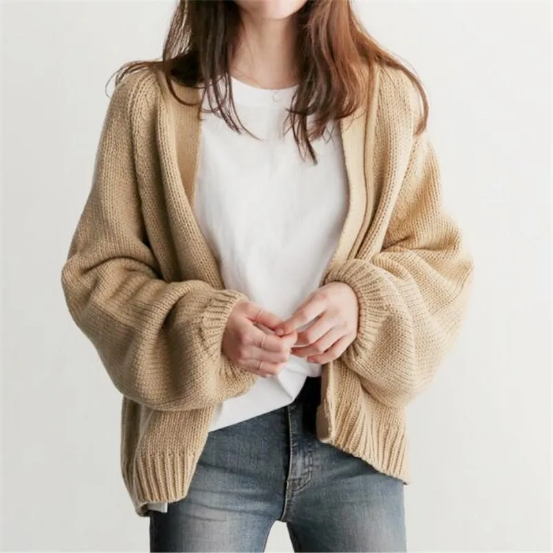 Beige Winter Cardigan for Women Thick Kintted Sweater High Quality Women's Sweaters for Office Lady 2020 Long Sleeve Free Size
Beige Winter Cardigan for Women Thick Kintted Sweater High Quality Women's Sweaters for Office Lady 2020 Long Sleeve Free Size