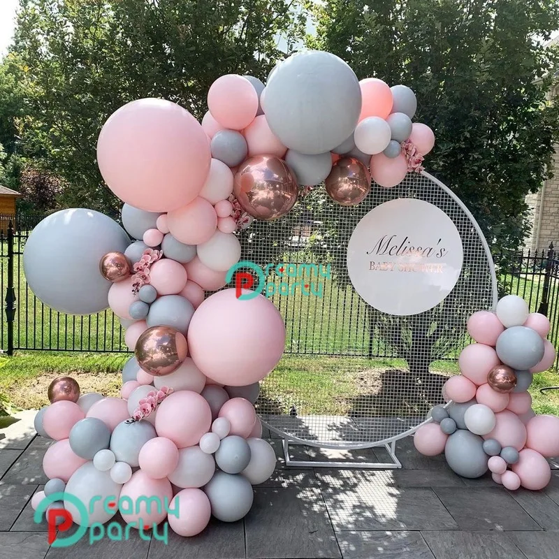 155pcs latex white Macaron Balloon Arch Garland Pink Gray Rose Gold Confetti Balloon Bulk for Wedding Birthday Party Decoration
155pcs latex white Macaron Balloon Arch Garland Pink Gray Rose Gold Confetti Balloon Bulk for Wedding Birthday Party Decoration