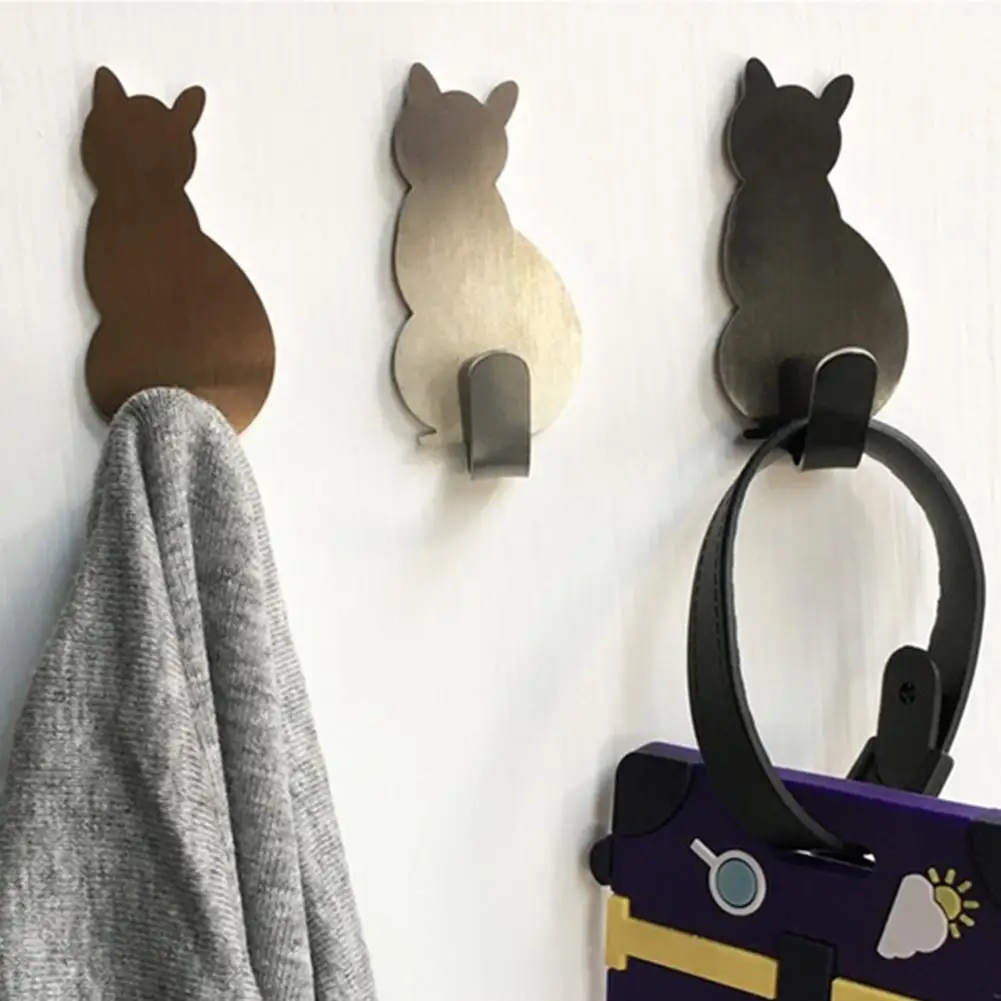 high quality 2Pcs Self Adhesive Wall Hooks Strong Adhesive Bathroom Metal Cat Walls Patterns Sticker Door Towel Hanger
high quality 2Pcs Self Adhesive Wall Hooks Strong Adhesive Bathroom Metal Cat Walls Patterns Sticker Door Towel Hanger