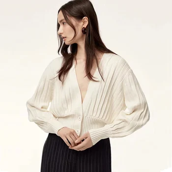 Ellacey New 2019 Autumn Women's Sweater Cardigan Short Deep V-neck Loose Knitted Jacket Avocado Green Sweater Cardigans
Ellacey New 2019 Autumn Women's Sweater Cardigan Short Deep V-neck Loose Knitted Jacket Avocado Green Sweater Cardigans