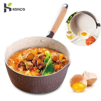 Konco Soup Stock Pots18cm Instant Noodle Cooking Pot Kitchen Cookware Non-Stick Stew Pot for Gas and Induction Use
Konco Soup Stock Pots18cm Instant Noodle Cooking Pot Kitchen Cookware Non-Stick Stew Pot for Gas and Induction Use