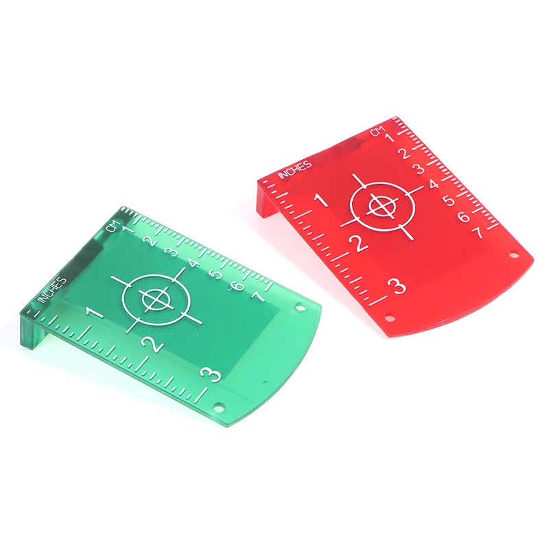 Пластина для лазерной мишени лазерного уровня зеленая/красная 10 см x 7 подходит