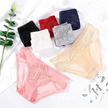 Sexy Women Panties Lace Hollow Out Mesh Solid Color Low Waist Thin Comfortable Airy Lingerie Female Panties
Sexy Women Panties Lace Hollow Out Mesh Solid Color Low Waist Thin Comfortable Airy Lingerie Female Panties