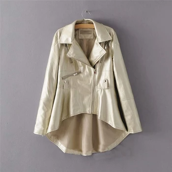 PU Leather Women's Jacket Lapel Collar Long Sleeve Asymmetrical Plus Size Casual Coat Female 2020 Fashion New Clothes
PU Leather Women's Jacket Lapel Collar Long Sleeve Asymmetrical Plus Size Casual Coat Female 2020 Fashion New Clothes