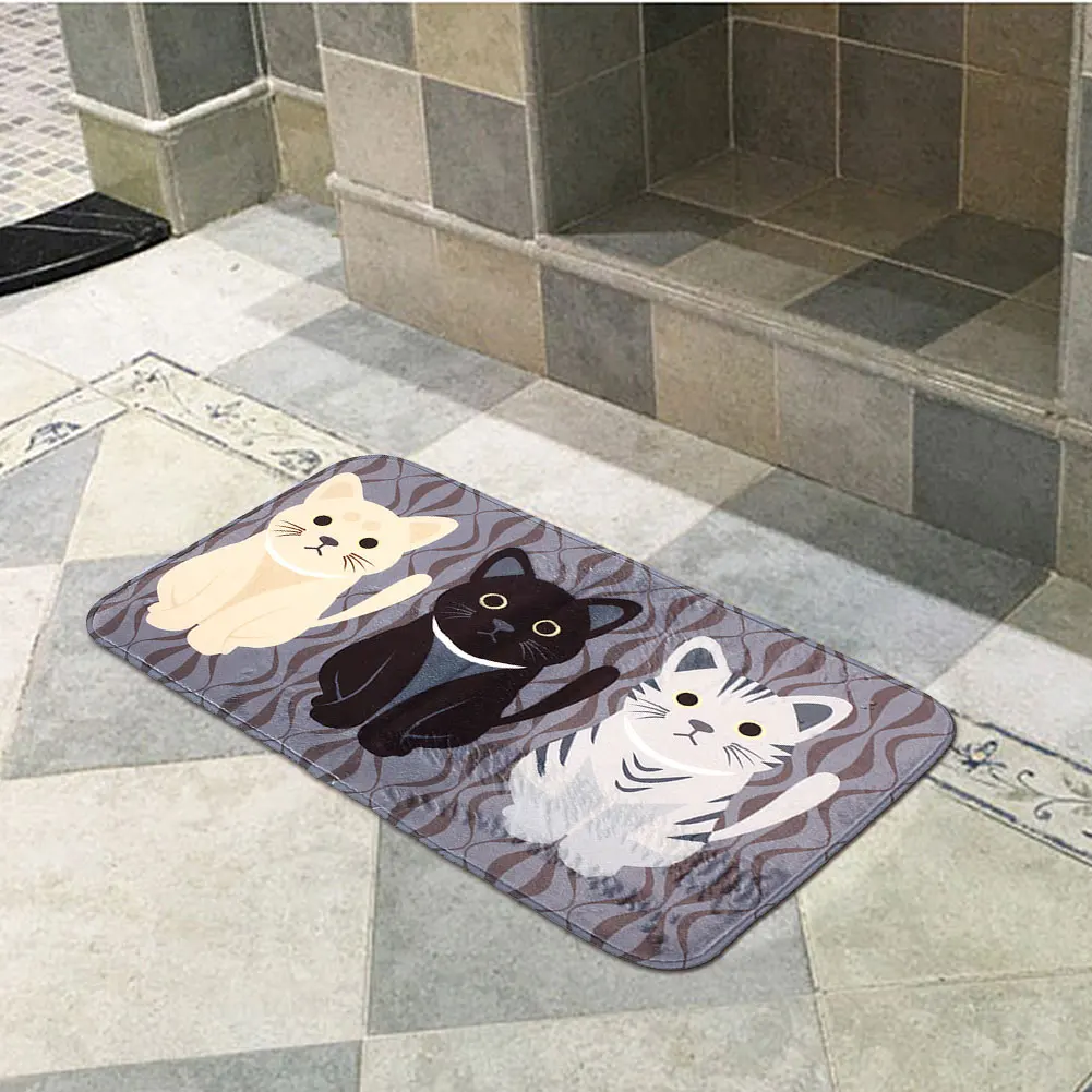 Bath Non-Slip Mat Flannel Doormat Mildew Resistant Bath Mat Cartoon Cartoon Bathroom Cat Cat Carpet Carpet Print Pads Coffee
Bath Non-Slip Mat Flannel Doormat Mildew Resistant Bath Mat Cartoon Cartoon Bathroom Cat Cat Carpet Carpet Print Pads Coffee
