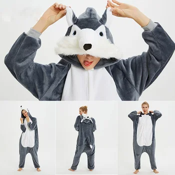 Kigurumi Pajama Adult Animal Unicorn Wolf Onesie Women Men Couple 2020 Winter Pajamas Suit Kegurumi Sleepwear Flannel Pijamas
Kigurumi Pajama Adult Animal Unicorn Wolf Onesie Women Men Couple 2020 Winter Pajamas Suit Kegurumi Sleepwear Flannel Pijamas