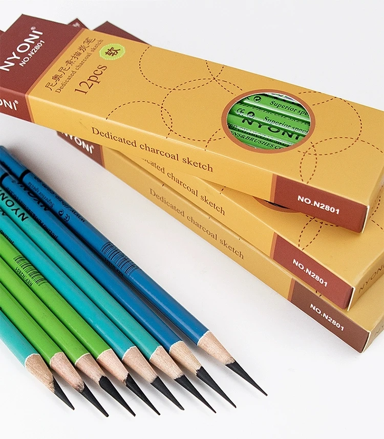 Drawing Pencils Arts Exam Soft Medium Hard Black Sketch Charcoal Pencil for Sketching Office School Stationery Supplies
Drawing Pencils Arts Exam Soft Medium Hard Black Sketch Charcoal Pencil for Sketching Office School Stationery Supplies