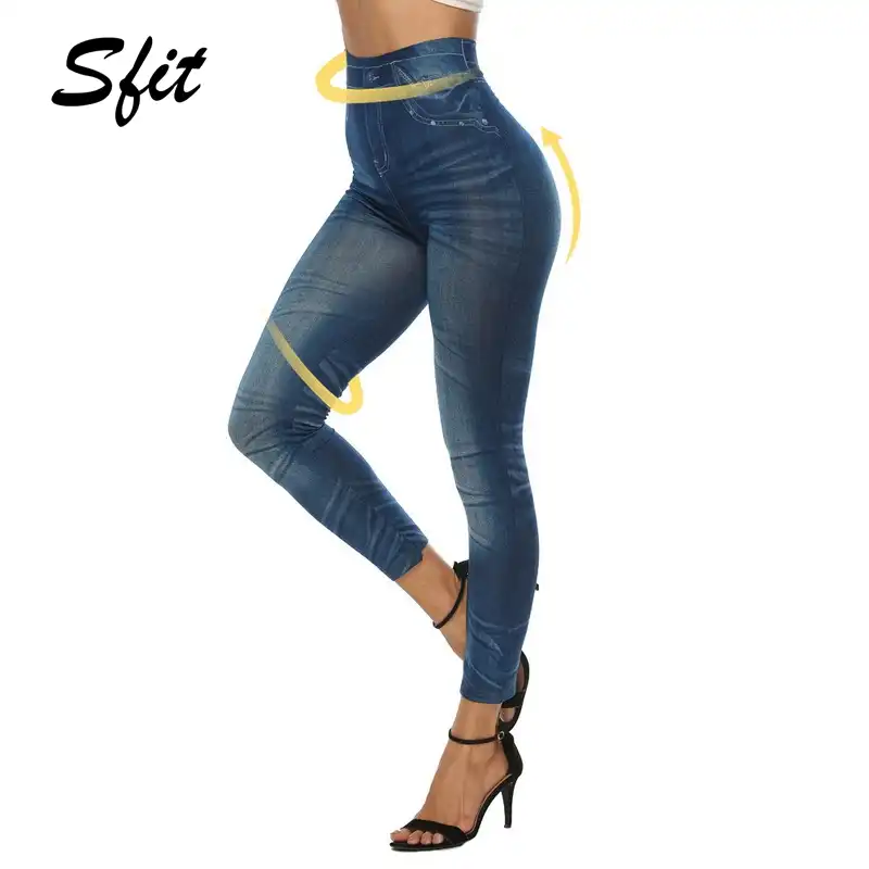 jean tights leggings