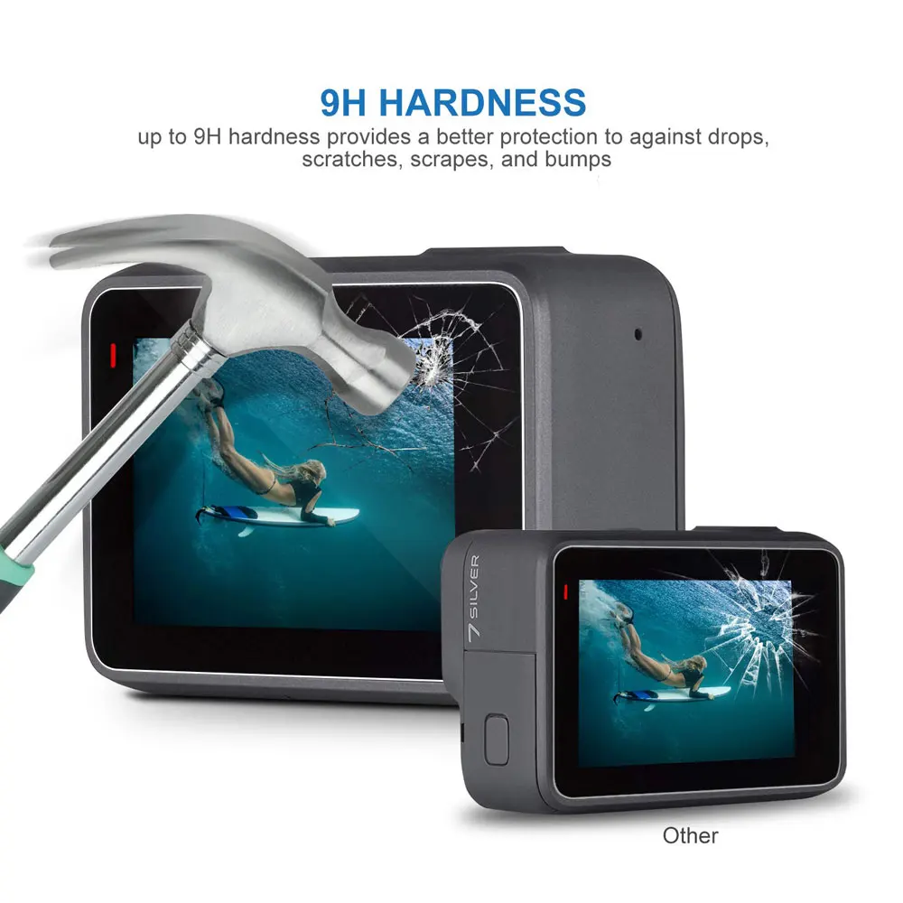 Protective Tempered Glass Cover Case For Go Pro Gopro Hero 5 6 7 Hero5 Hero6 Hero7 Camera Lens Cap LCD Screen Protector Film Set
Protective Tempered Glass Cover Case For Go Pro Gopro Hero 5 6 7 Hero5 Hero6 Hero7 Camera Lens Cap LCD Screen Protector Film Set