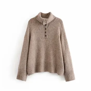 women casual 2019 knitted pullover Autumn Winter warm chic turtleneck shirt full sleeves button office office lady elegant solid
women casual 2019 knitted pullover Autumn Winter warm chic turtleneck shirt full sleeves button office office lady elegant solid