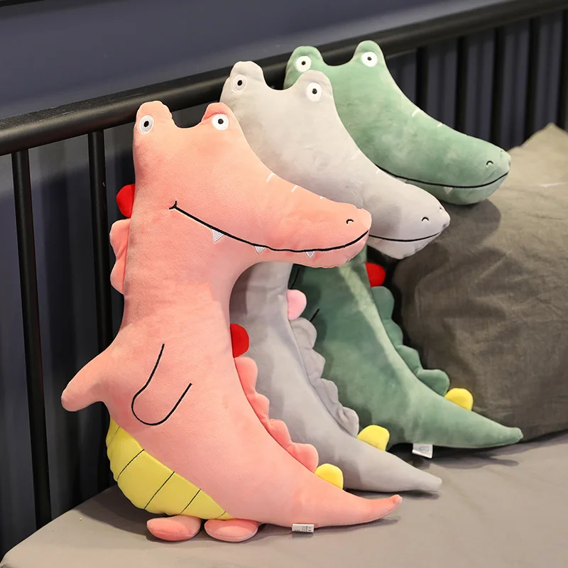 Huggable плюшевая подушка под крокодила игрушки мягкие в виде животных детские