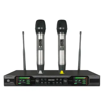 2 Handheld Wireless Microphone Stage Performance uhf Cordless Microphone system
2 Handheld Wireless Microphone Stage Performance uhf Cordless Microphone system