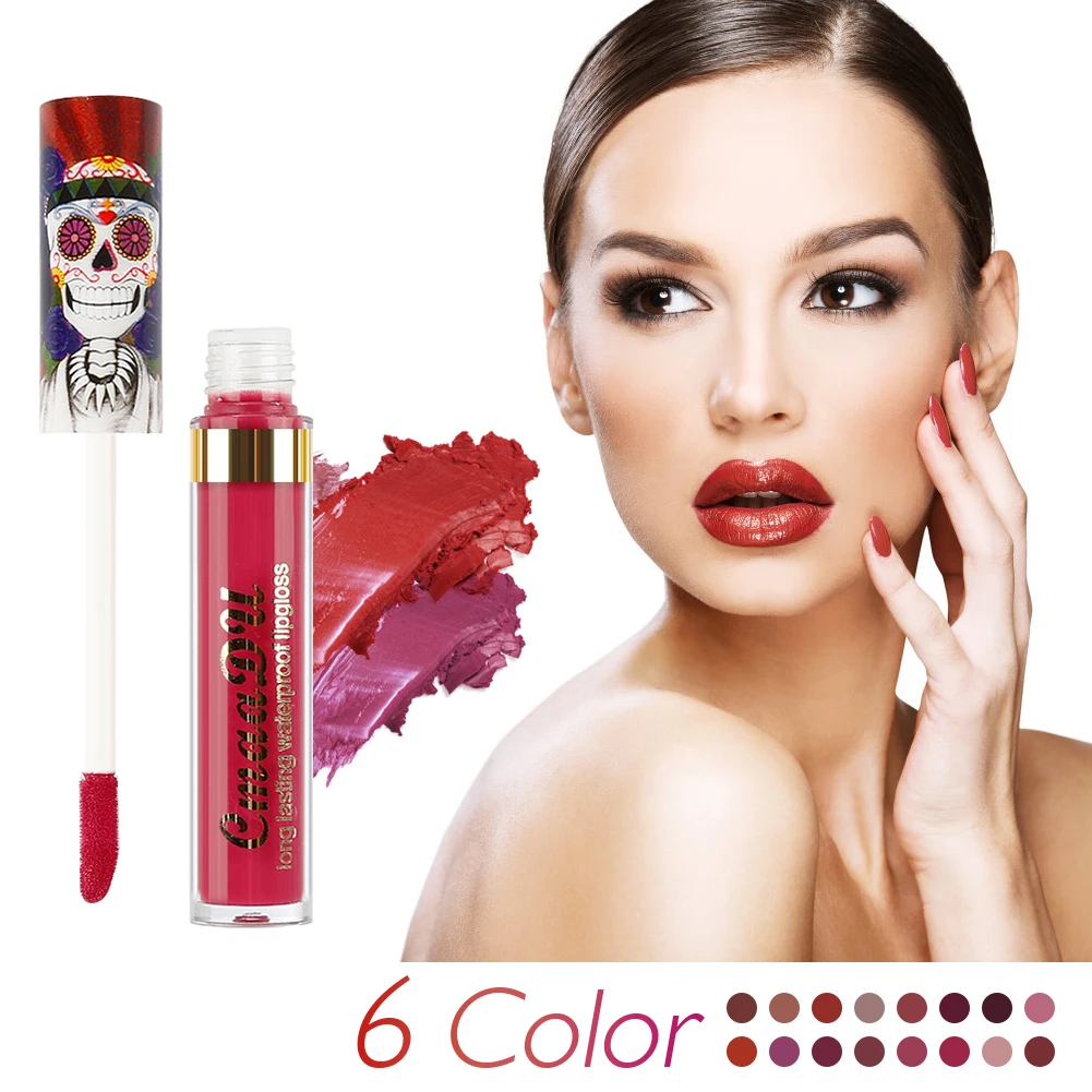 6 Colors Matte Lip Gloss Long Lasting Waterproof Sexy Style Liquid Lip Tint Shantou Tube Lips Beauty Makeup Comestics TSLM2
6 Colors Matte Lip Gloss Long Lasting Waterproof Sexy Style Liquid Lip Tint Shantou Tube Lips Beauty Makeup Comestics TSLM2