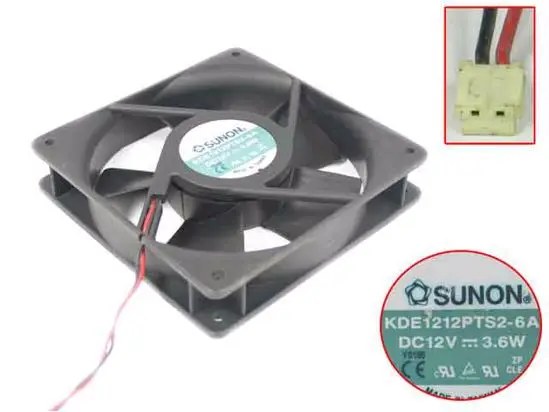 SUNON KDE1212PTS2-6A DC 12V 3,6 W 120x120x25mm 2-проводной Вентилятор охлаждения сервера
SUNON KDE1212PTS2-6A DC 12V 3,6 W 120x120x25mm 2-проводной Вентилятор охлаждения сервера