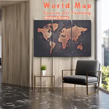 3 pcs/Set Modern Abstract Wall Art Painting World Map Oil Canvas Painting Home Decor 30x60cm Wall Pictures
3 pcs/Set Modern Abstract Wall Art Painting World Map Oil Canvas Painting Home Decor 30x60cm Wall Pictures