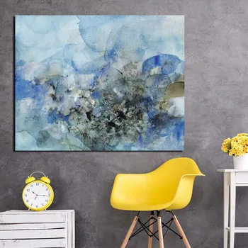 

Zao Wou Ki Vintage Abstract Wall Art Canvas Painting Posters Prints Modern Painting Wall Pictures For Living Room Home Decor