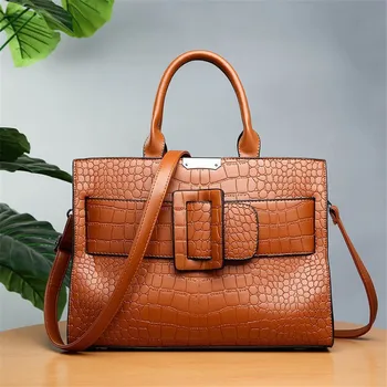 Big Bag Female 2020 Shoulder Bag Simple Wild Belt Crocodile Pattern Portable Crossbody Bag High Quality Women Purse and Handbags
Big Bag Female 2020 Shoulder Bag Simple Wild Belt Crocodile Pattern Portable Crossbody Bag High Quality Women Purse and Handbags