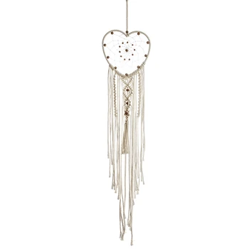 Bohemian Hand-Woven Tapestry Dream Catcher Heart Pendant Wind Chimes Wall Hanging Decorations Home Decor 102cm
Bohemian Hand-Woven Tapestry Dream Catcher Heart Pendant Wind Chimes Wall Hanging Decorations Home Decor 102cm