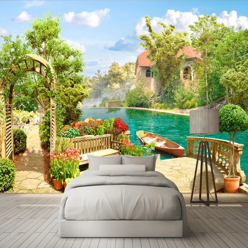 Custom Size Garden Lake Landscape 3D Spatial Expansion Photo Wallpaper Living Room Sofa Bedroom Background Wall Home Decor Mural
Custom Size Garden Lake Landscape 3D Spatial Expansion Photo Wallpaper Living Room Sofa Bedroom Background Wall Home Decor Mural