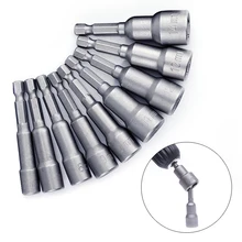 1Pcs 1/4" Hex Shank Power Nut Driver Drill Bit Metric Socket Wrench Screw 6-24mm Magnetic Nut Driver Set Socket Adapter
1Pcs 1/4" Hex Shank Power Nut Driver Drill Bit Metric Socket Wrench Screw 6-24mm Magnetic Nut Driver Set Socket Adapter