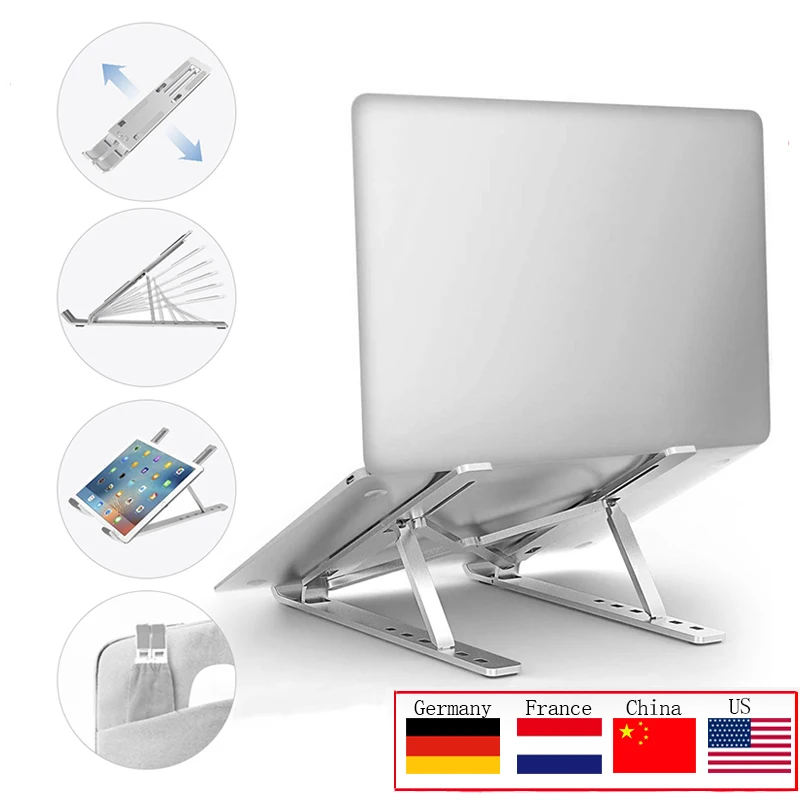 Подставка для ноутбука MacBook Pro складной держатель из алюминиевого сплава