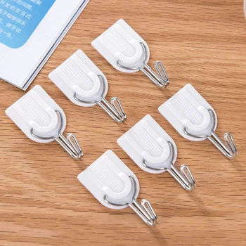 6PCS Strong Adhesive Hook Wall Door Sticky Hanger Holder Kitchen Bathroom White Hanging Door Clothes Towel Handbag Holder Wall
6PCS Strong Adhesive Hook Wall Door Sticky Hanger Holder Kitchen Bathroom White Hanging Door Clothes Towel Handbag Holder Wall
