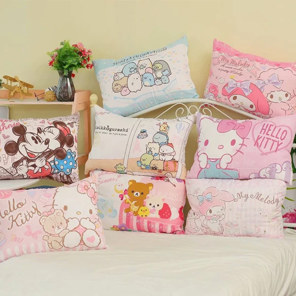 Hello Kitty My Melody Mickey Minnie Rilakkuma Sumikkogurashi Pillowcase Cartoon Student Dormitory Pillow Pillowcase for Children
Hello Kitty My Melody Mickey Minnie Rilakkuma Sumikkogurashi Pillowcase Cartoon Student Dormitory Pillow Pillowcase for Children