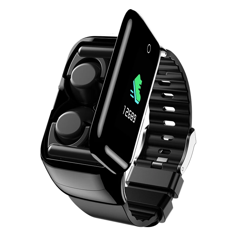 Фото M7 Смарт-часы мужские с Bluetooth наушники пульсометр Монитор артериального давления