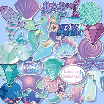 Mermaid Party Holiday Stationery Sticker Decorative Suitcase Stickers Waterproof Suitcase Mermaid Theme Cute Sticker
Mermaid Party Holiday Stationery Sticker Decorative Suitcase Stickers Waterproof Suitcase Mermaid Theme Cute Sticker