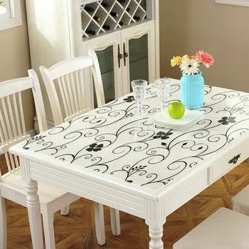 Soft Glass Tablecloth Transparency PVC table cloth Waterproof Oilproof Kitchen Dining table cover for rectangular table 1.0mm
Soft Glass Tablecloth Transparency PVC table cloth Waterproof Oilproof Kitchen Dining table cover for rectangular table 1.0mm