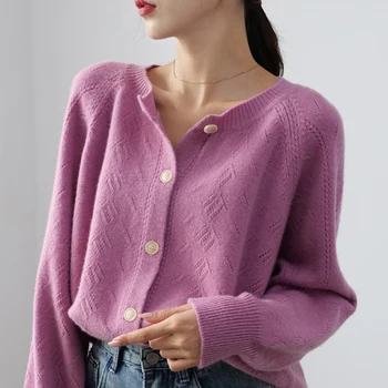 New O-Neck 100% Wool Sweater Women's Autumn and Winter Short Star Cardigan Sweater Loose Knit Cashmere Base Free Shipping Thicke
New O-Neck 100% Wool Sweater Women's Autumn and Winter Short Star Cardigan Sweater Loose Knit Cashmere Base Free Shipping Thicke
