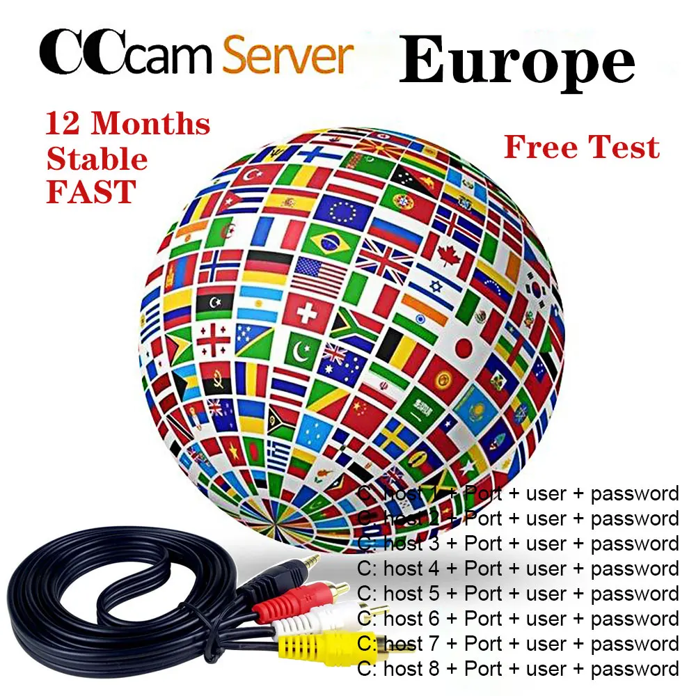Europe Full HD 1 Year CCCAM Cline/Spain Server stable in Spain 4/6/8 Lines Oscam Cline Reseller Panel free test
Europe Full HD 1 Year CCCAM Cline/Spain Server stable in Spain 4/6/8 Lines Oscam Cline Reseller Panel free test
