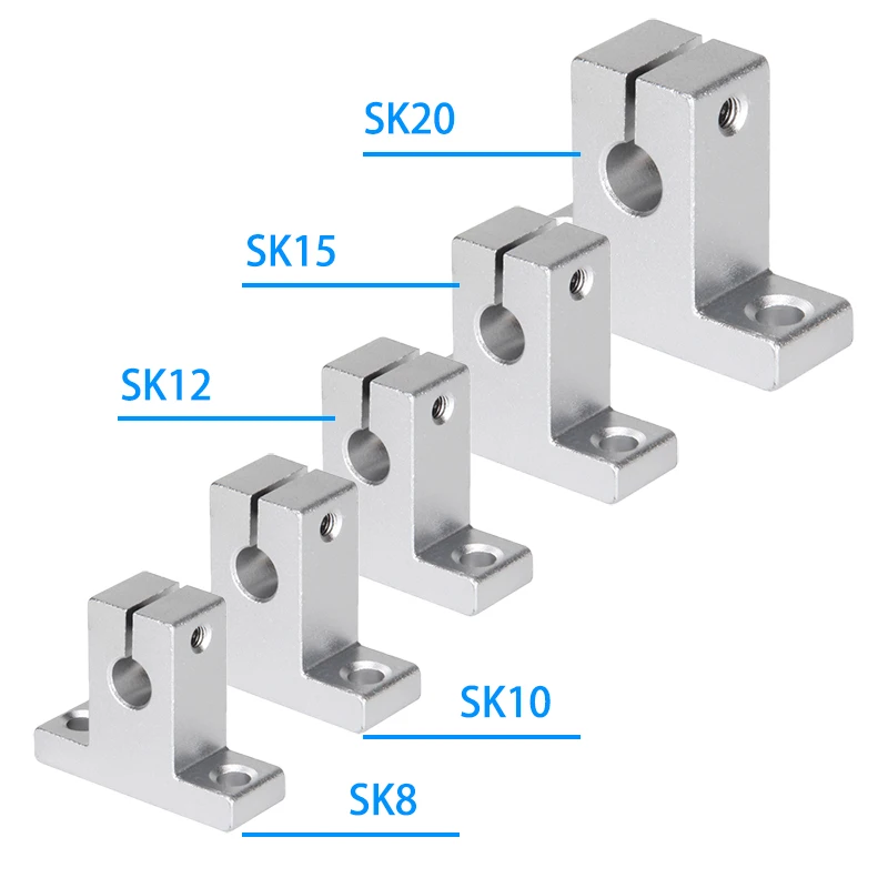 4pcs/lot SK8 SK10 SK12 SK16 SK20 Linear Optical Axis Support Seat Fixing Rail Accessory Bracket Hardware Fastener for Shaft
4pcs/lot SK8 SK10 SK12 SK16 SK20 Linear Optical Axis Support Seat Fixing Rail Accessory Bracket Hardware Fastener for Shaft