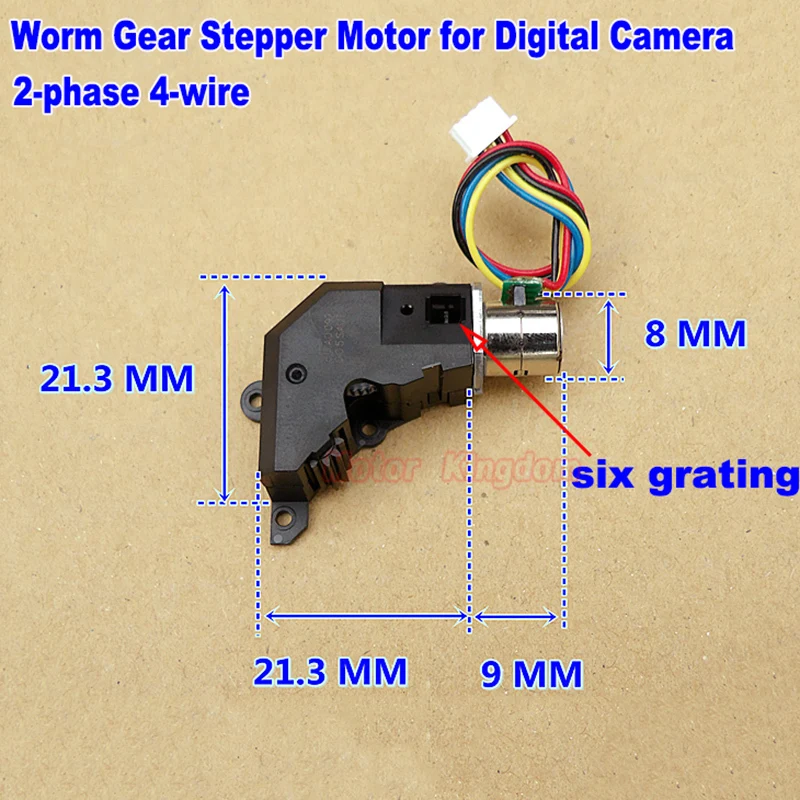 DC 3V-5V 2-Phase 4-Wire Micro Gearbox Worm Gear Stepper Motor Digital Camera 8mm Stepping Motor
DC 3V-5V 2-Phase 4-Wire Micro Gearbox Worm Gear Stepper Motor Digital Camera 8mm Stepping Motor