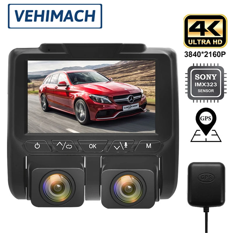 Dash Cam 4K GPS For Car Dual Lens 1080P HD 3 Inch Auto Video Recorder Rearview Camera Registrator Parking Monitor Night Vision
Dash Cam 4K GPS For Car Dual Lens 1080P HD 3 Inch Auto Video Recorder Rearview Camera Registrator Parking Monitor Night Vision