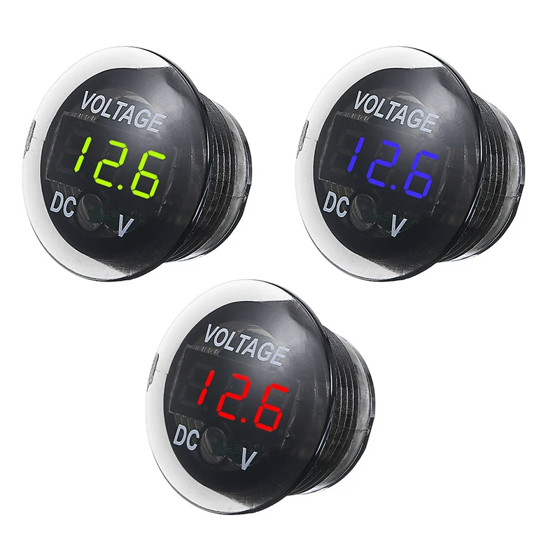 Mini Digital Volt Voltage Meter Tester Monitor Display Voltmeter Round Waterproof Auto Boat Car Motorcycle Volt Meter
Mini Digital Volt Voltage Meter Tester Monitor Display Voltmeter Round Waterproof Auto Boat Car Motorcycle Volt Meter