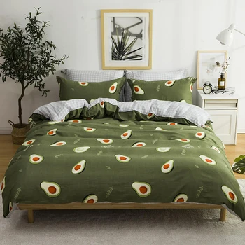 100% cotton bedding set 5 size Green avocado bed linen 4pcs/set duvet cover set Pastoral bed sheet AB side duvet cover 2020 bed
100% cotton bedding set 5 size Green avocado bed linen 4pcs/set duvet cover set Pastoral bed sheet AB side duvet cover 2020 bed