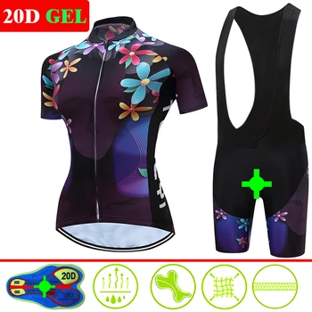 Women Cycling Clothing Bicycle Jersey Set Female MTB Ropa Ciclismo Girl Cycle Casual Wear Road Bike Bib Short Pant Pad 2 Colors
Women Cycling Clothing Bicycle Jersey Set Female MTB Ropa Ciclismo Girl Cycle Casual Wear Road Bike Bib Short Pant Pad 2 Colors