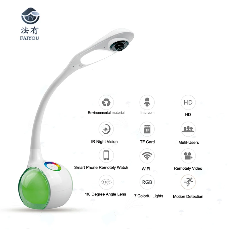 Smart Home WIFI Baby Monitor Kid Tablet Light IP Camera Remotely Surveillance Two-way Intercom IR Night Vision Motion Detection
Smart Home WIFI Baby Monitor Kid Tablet Light IP Camera Remotely Surveillance Two-way Intercom IR Night Vision Motion Detection
