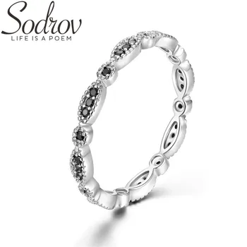 SODROV Genuine 925 Sterling Silver Black Spinel Elegant Rings for Women Trendy Zircon Sterling Silver Jewelry G013
SODROV Genuine 925 Sterling Silver Black Spinel Elegant Rings for Women Trendy Zircon Sterling Silver Jewelry G013