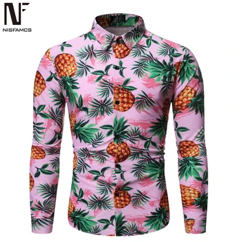 Hip Hop Fruits Print Shirt Male Party Wear Clothing Young Man Casual Shirt Long Sleeve Europe Size Man Tops Turn-down Collar New
Hip Hop Fruits Print Shirt Male Party Wear Clothing Young Man Casual Shirt Long Sleeve Europe Size Man Tops Turn-down Collar New